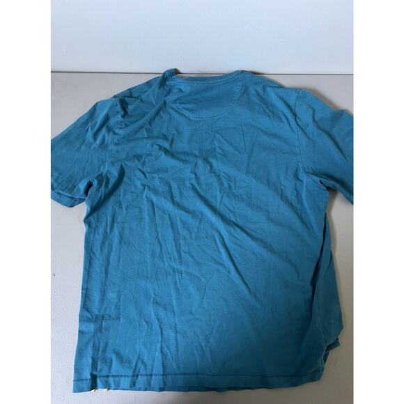 Tommy Bahama Solid Blue Short Sleeve Pocket T-Shirt Size Large - Picture 5 of 5